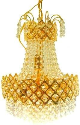 crystal gold polish metal 480 mm chandelier hanging ceiling pendant jhoomer Chandelier Ceiling Lamp-image-10