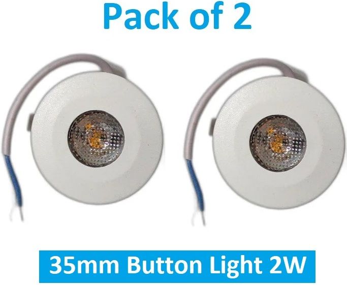 sauran Pack of 2 35mm LED Button Light 2W MBL9.2 Ceiling Light Ceiling Lamp-picture-22