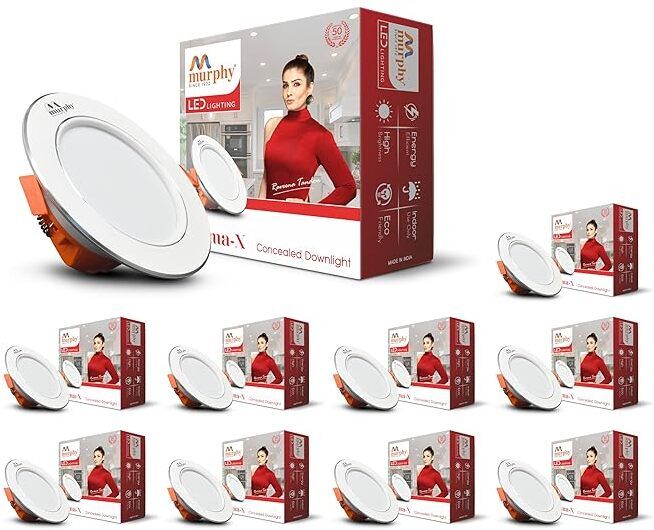 LED 7W CROMA Concealed box (Cool White , Pack of 10) Recessed Ceiling Lamp