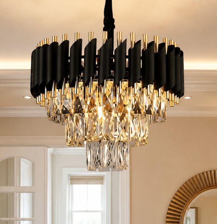 nozz ROAPH_400MM-BlackGold-Chandelier Chandelier Ceiling Lamp-picture-32