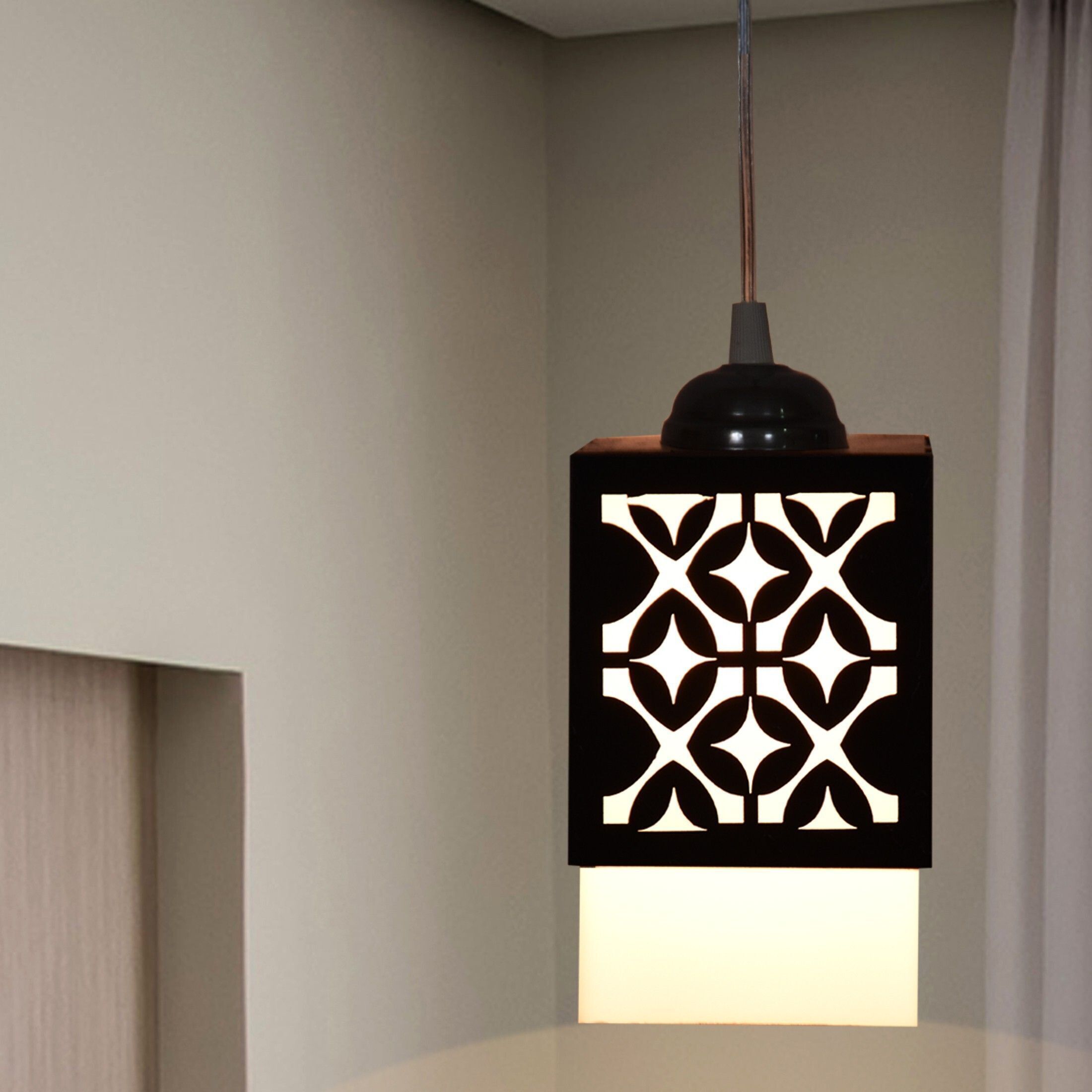 nexat Wooden Hanging Thali Lamp Elegance for Home Decor and Festive Celebrations Chandelier Ceiling Lamp-picture-40