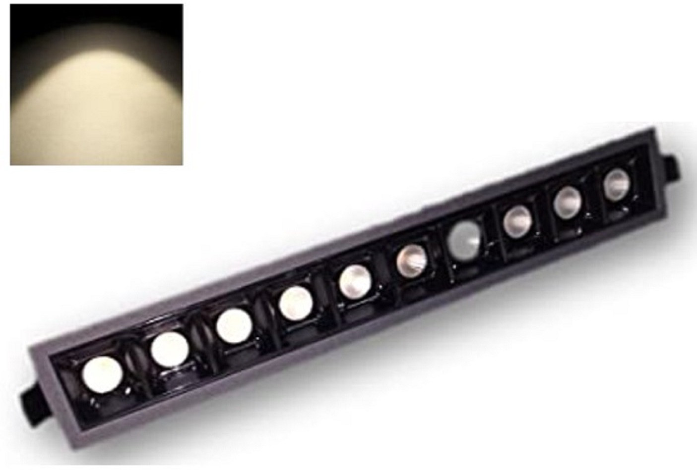 radiant led Rl 10 W(2x5) Laser Blade Linear Spotlight (15 cm x 4.5 cm, Warm Ceiling Light Ceiling Lamp image 1