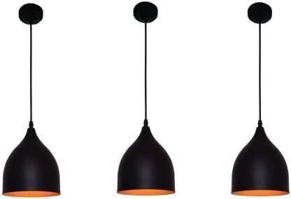 genree GEN-6 INCH CHONCH PLAIN BLACK HANGING, PACK OF 3 Pendant Lamp Ceiling Lamp-picture-25