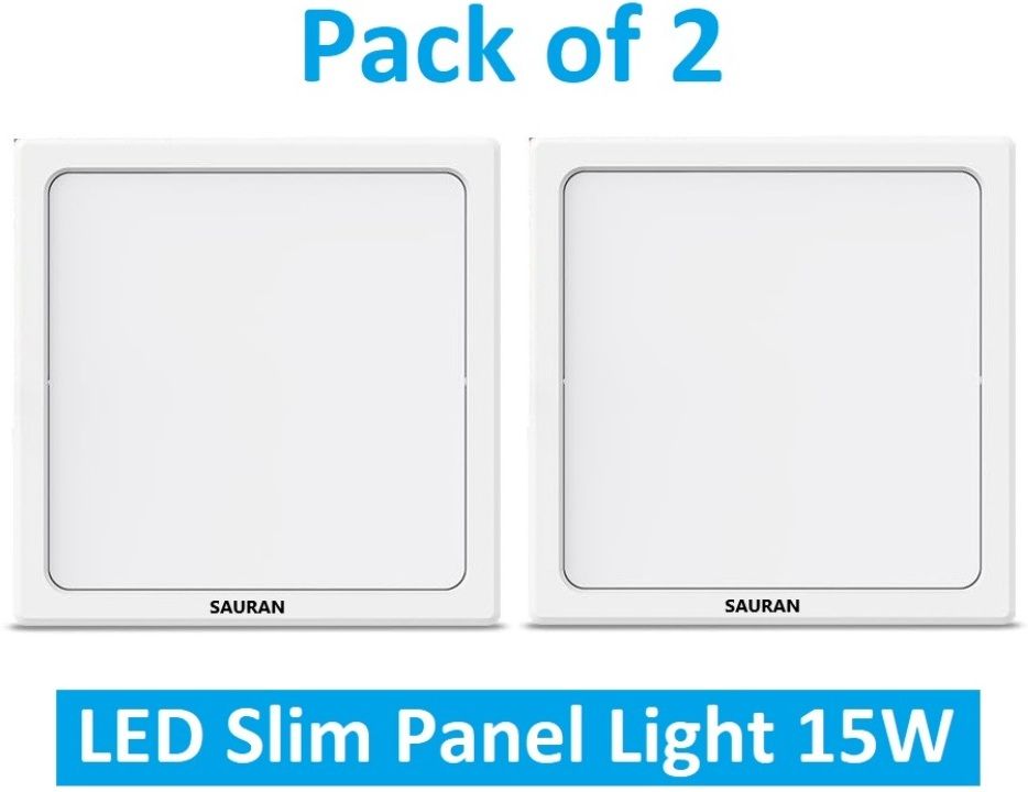 Pack of 2 Square LED Slim Panel Natural White Light 15W LSP 61.2 (With Warranty) Ceiling Light Ceiling Lamp-image-16