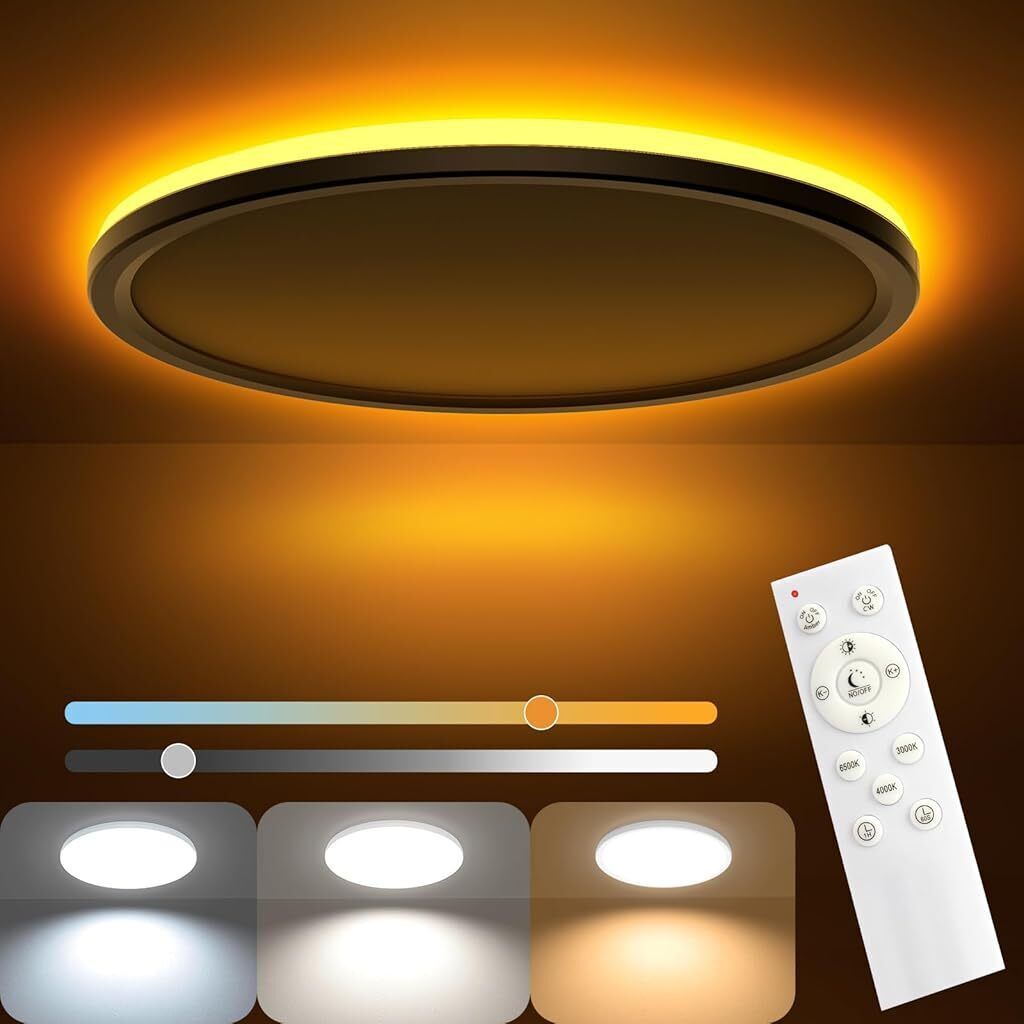 Dimmable LED Ceiling Light with Remote Control 11.8 Surface Ceiling Light Ceiling Lamp-image-46