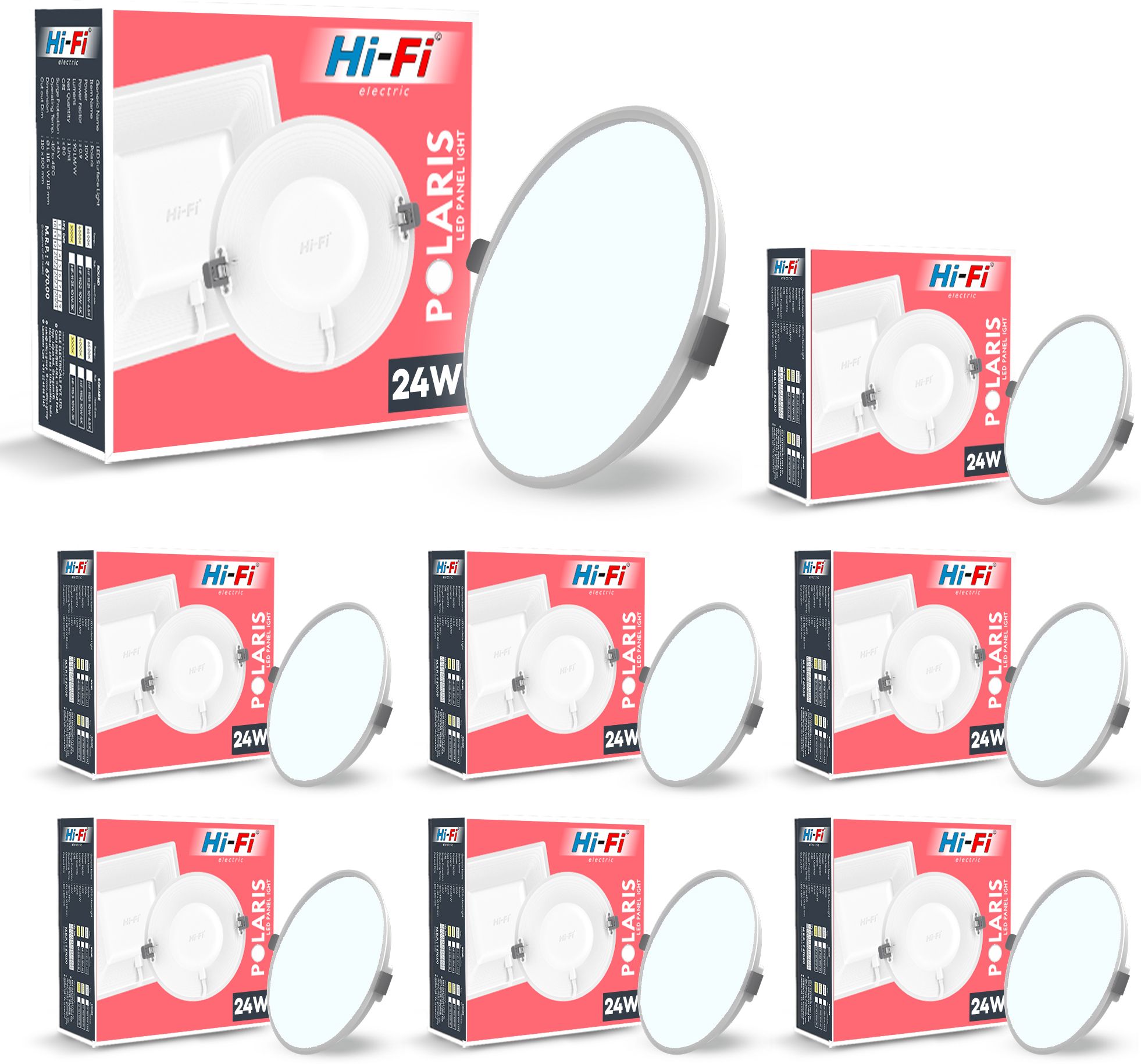 hi-fi 24 Watt Panel Light With Inbuild Driver ( Cool White ) Surface Ceiling Light Ceiling Lamp-picture-44