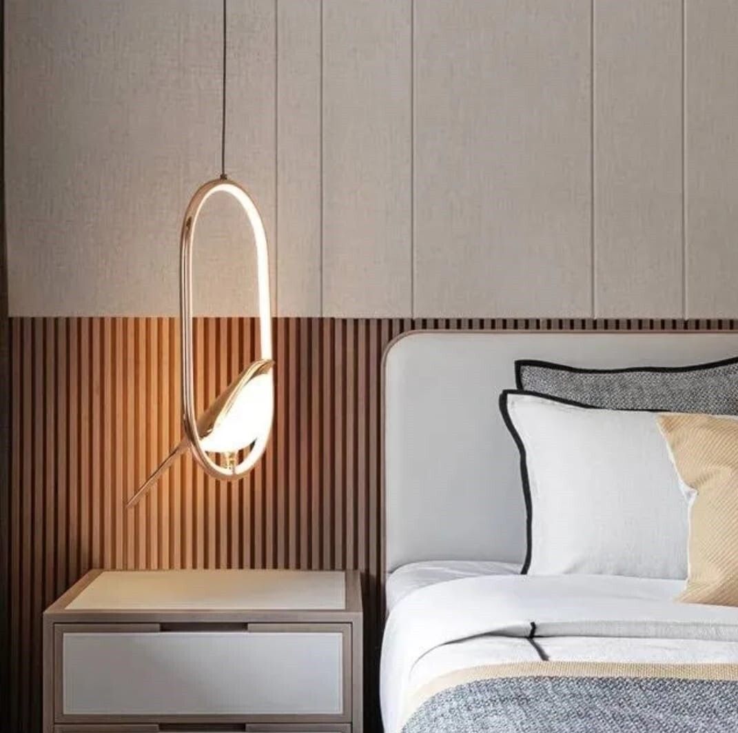 LED Bird Hanging Light For Living Room Bed Room Hall Decorative Chandelier Ceiling Lamp-image-4