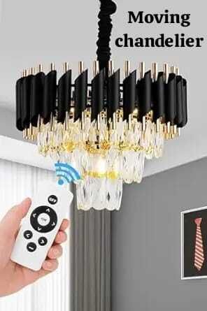 300mm Moving BG Round jhummer Ceiling Light Ceiling Lamp-image-27