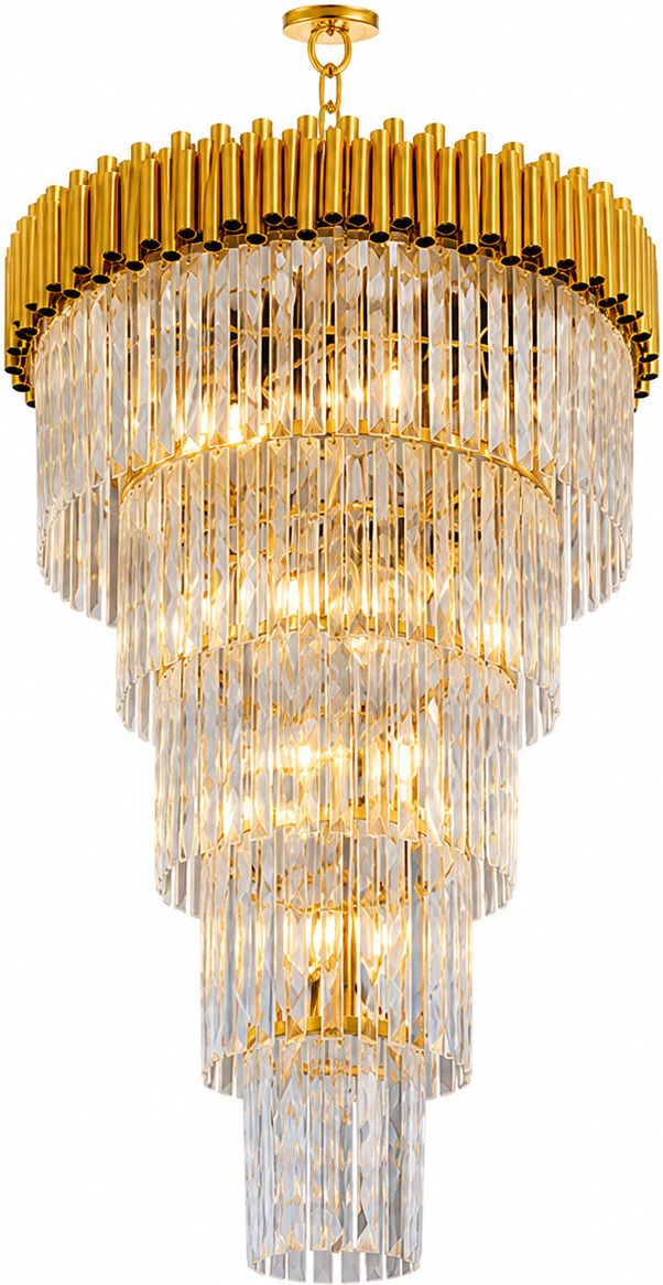 infinityhandicraft Golden Cascade Chandelier Ceiling Lamp-picture-18