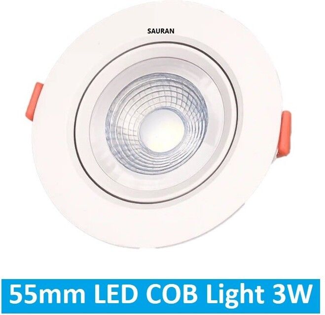 sauran 55mm LED COB Pure White Light 3W LEC12 (With Warranty) Ceiling Light Ceiling Lamp-picture-22