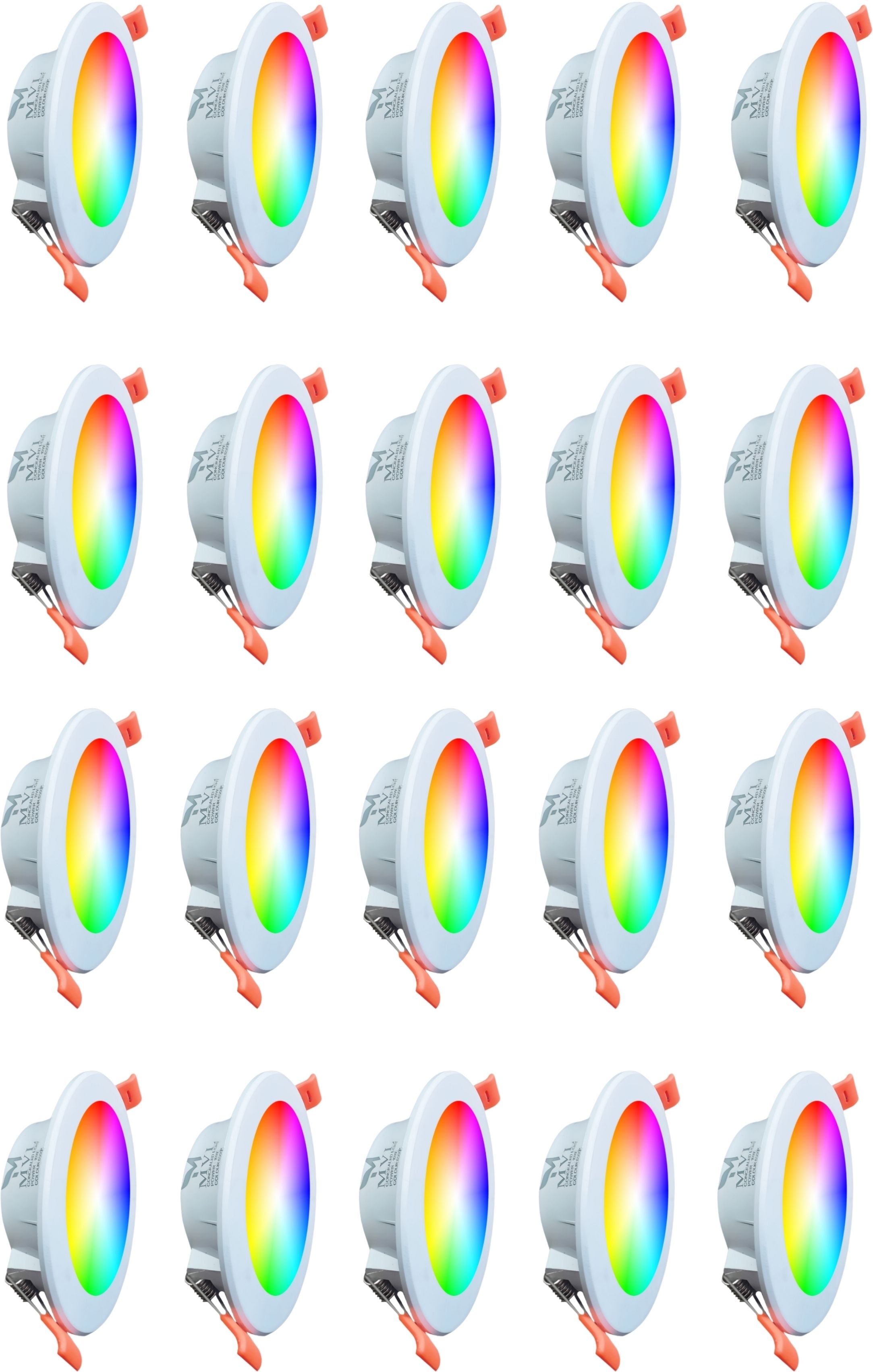 10-Watts Maxa 7-in-1 Multicolour Led Conceal Down Light Pack of 20 Ceiling Light Ceiling Lamp-image-13