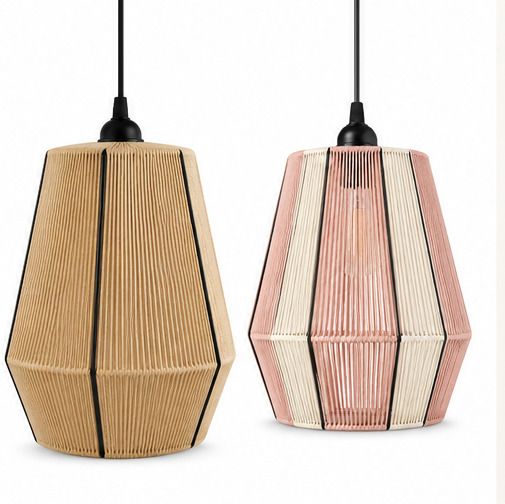 saklightingcompany Handmade Cotton Rope Pendant Lamp Ceiling Light Ceiling Lamp-picture-40