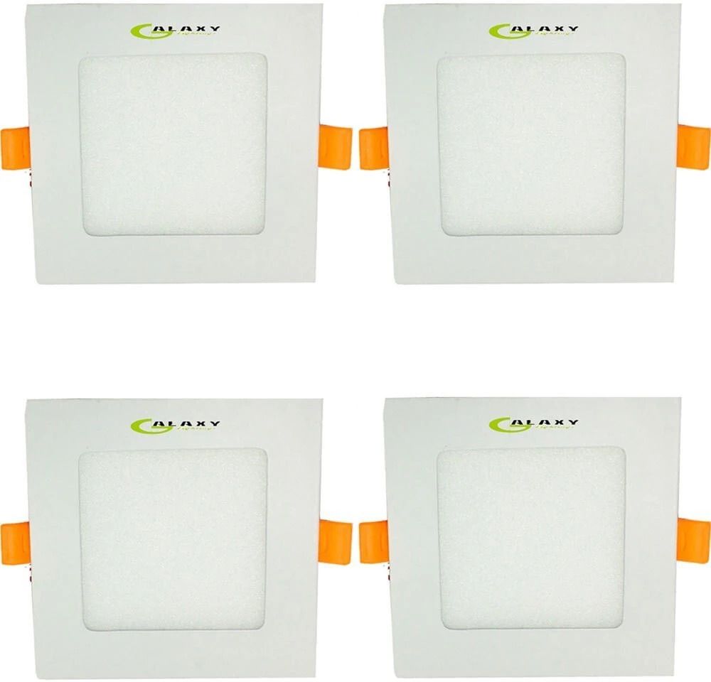 6 watt Square slim panel light white pack of 4 Recessed Ceiling Lamp-image-29