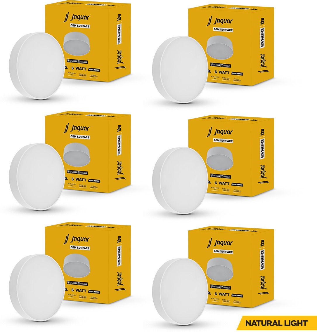 jaquar 6W LED Gem Trim Less Round Surface Mount Down Natural (Pack of 6) Ceiling Light Ceiling Lamp-picture-15