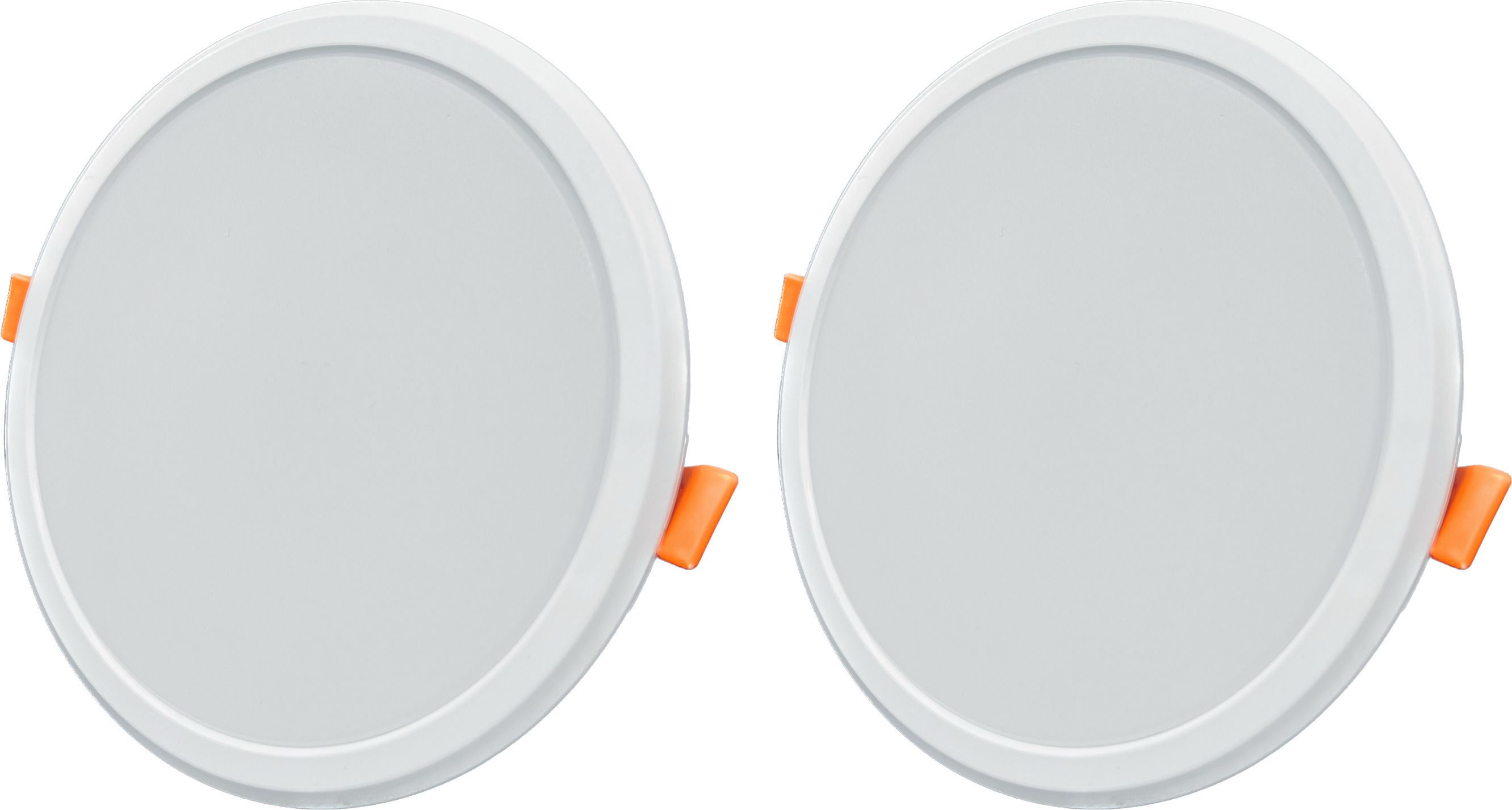 8W Warm White (3000K) Slim Round LED Panel Light/Ceiling Light (Pack of 2) Recessed Ceiling Lamp-image-24