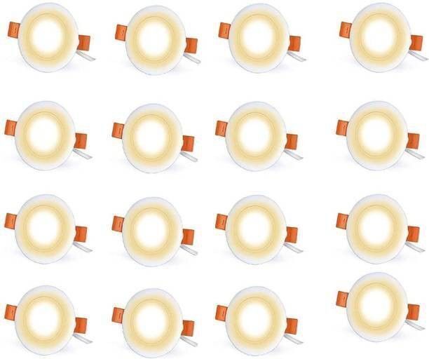 lakhaji 5 watt deep juncation led light for decorative purposes (WARM WHITE pack of 16) Recessed Ceiling Light Ceiling Lamp-picture-10