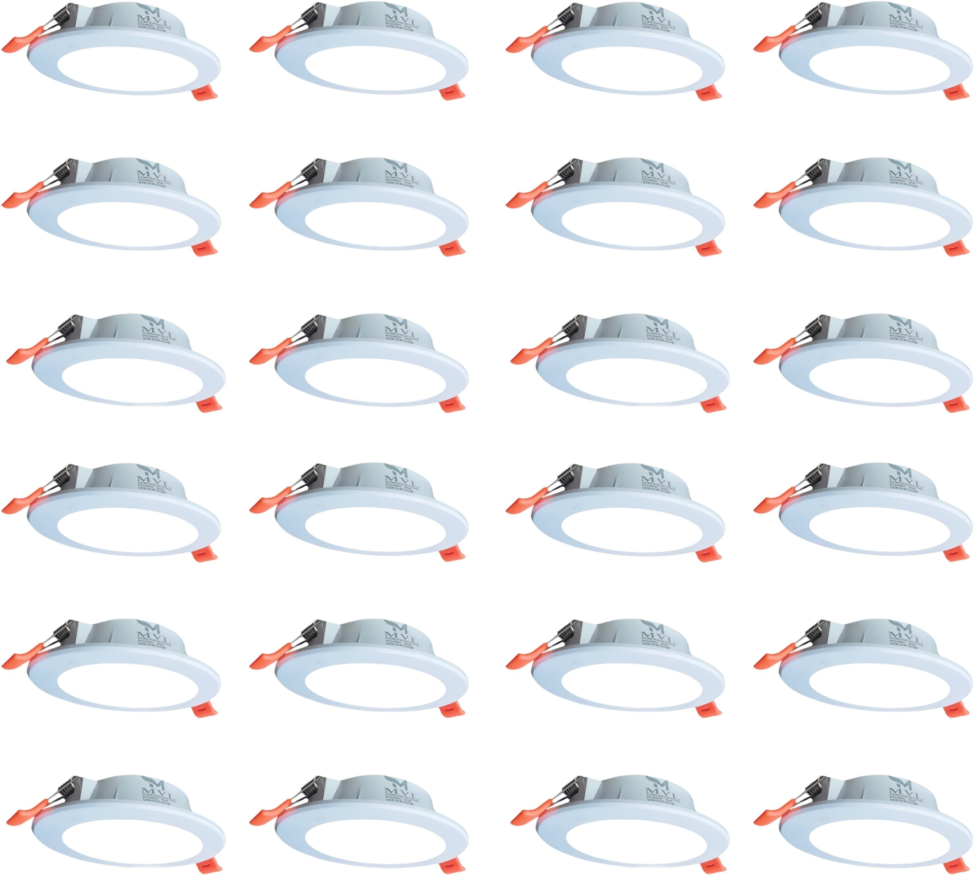 10W Maxa Bright Round LED Conceal Down Light White Pack of 24 Ceiling Light Ceiling Lamp-image-8