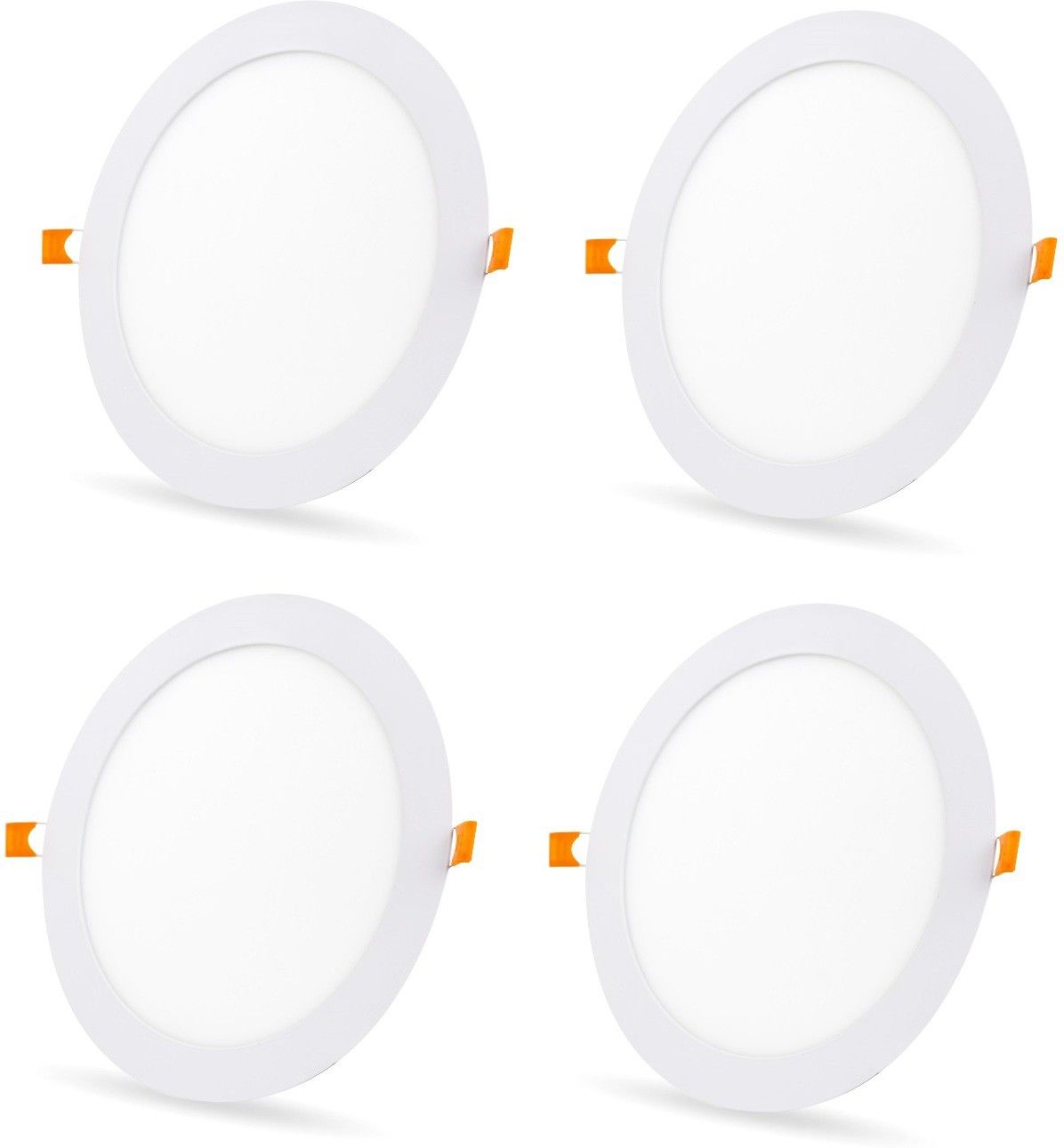 8 Watt Ultra Slim White Led Super Bright Panel Light Round Shape Conceal POP Light (Pack of 04) Recessed Ceiling Light Ceiling Lamp-image-8