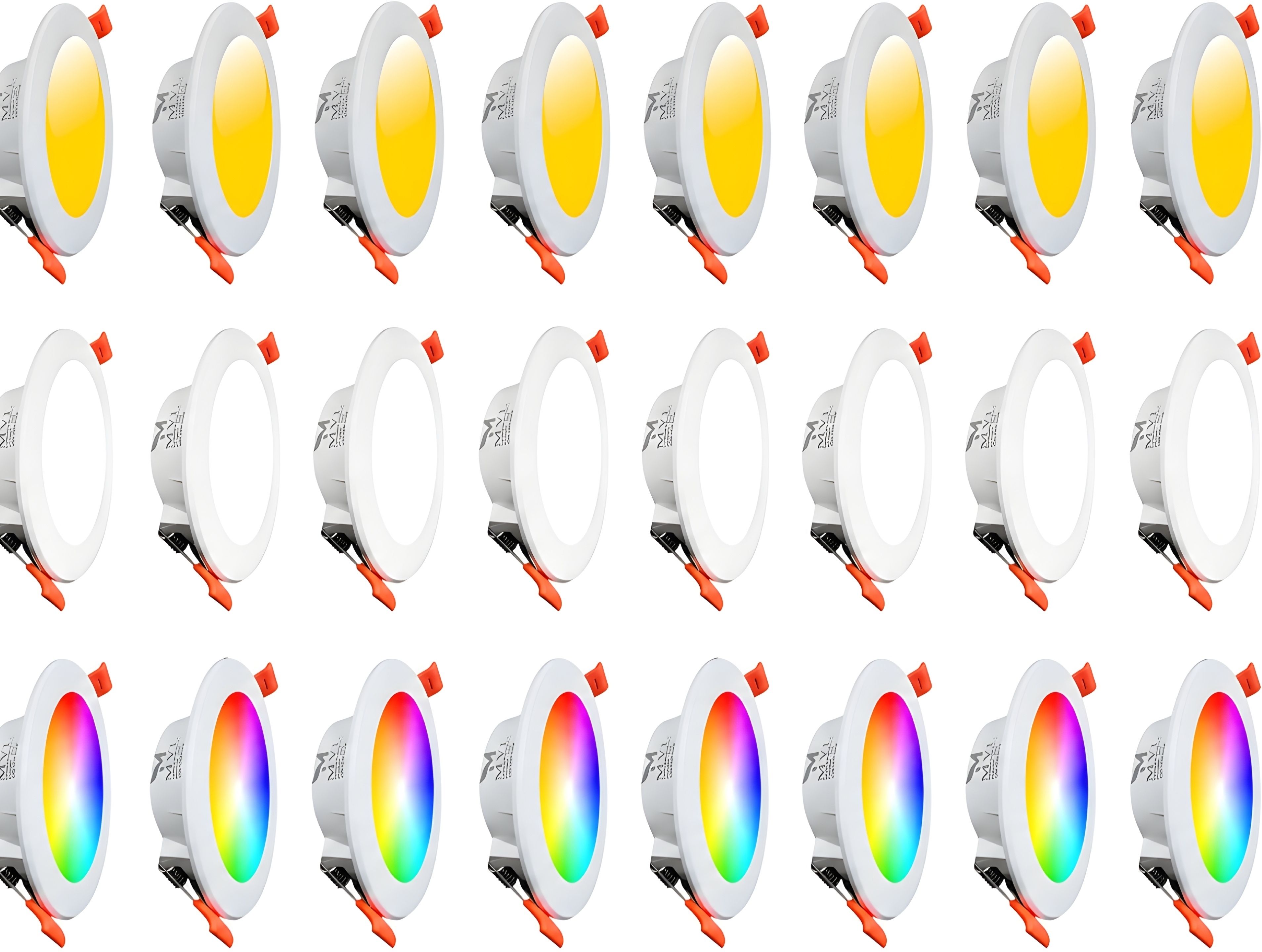 MVL 10 watt 7in1 colour+warm+cool white pack of 24 Ceiling Light Ceiling Lamp-picture-3