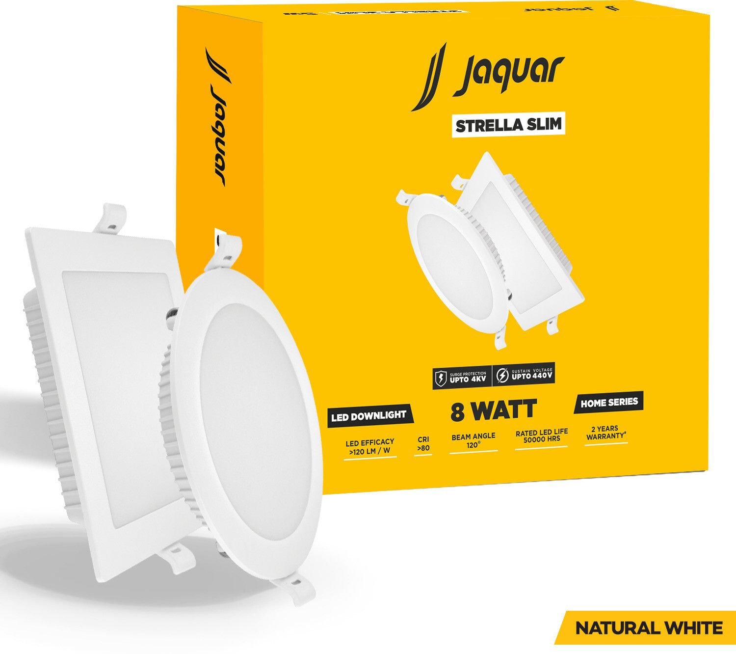 jaquar Strella Slim 8W Round Recess Down Light - Natural White (Pack of 1) Ceiling Light Ceiling Lamp-picture-13