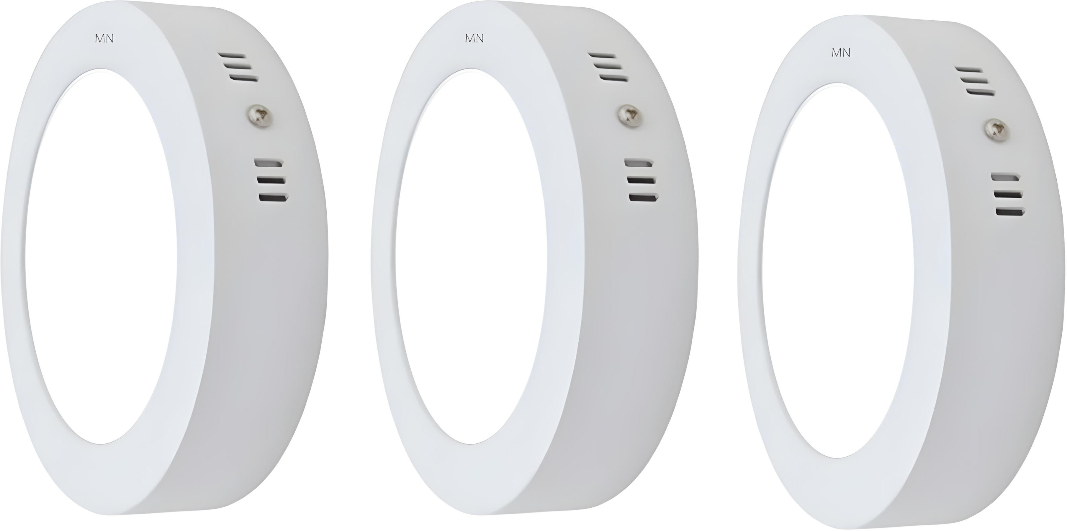 LED 9 Watts Round Surface Down Light, Pack of 3, Cool White Recessed Ceiling Lamp-image-4