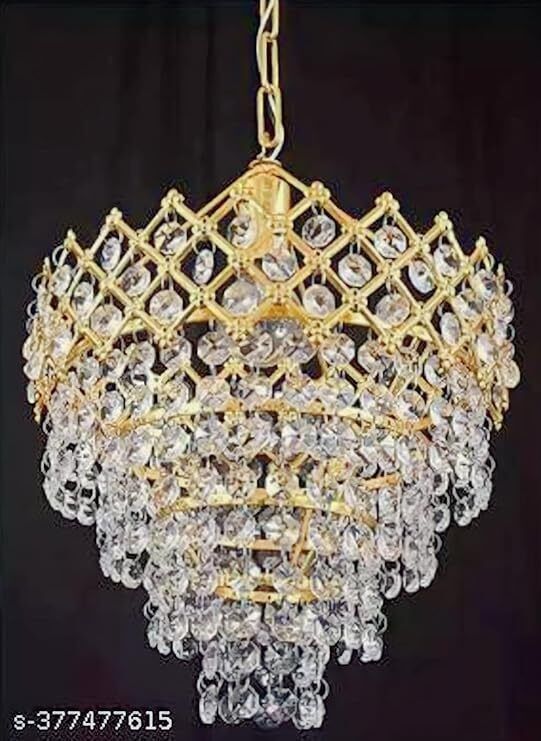 Beautiful Imported Crystal Chandelier Jhoomer Ceiling Hanging Lamp Chandelier Ceiling Lamp-image-15
