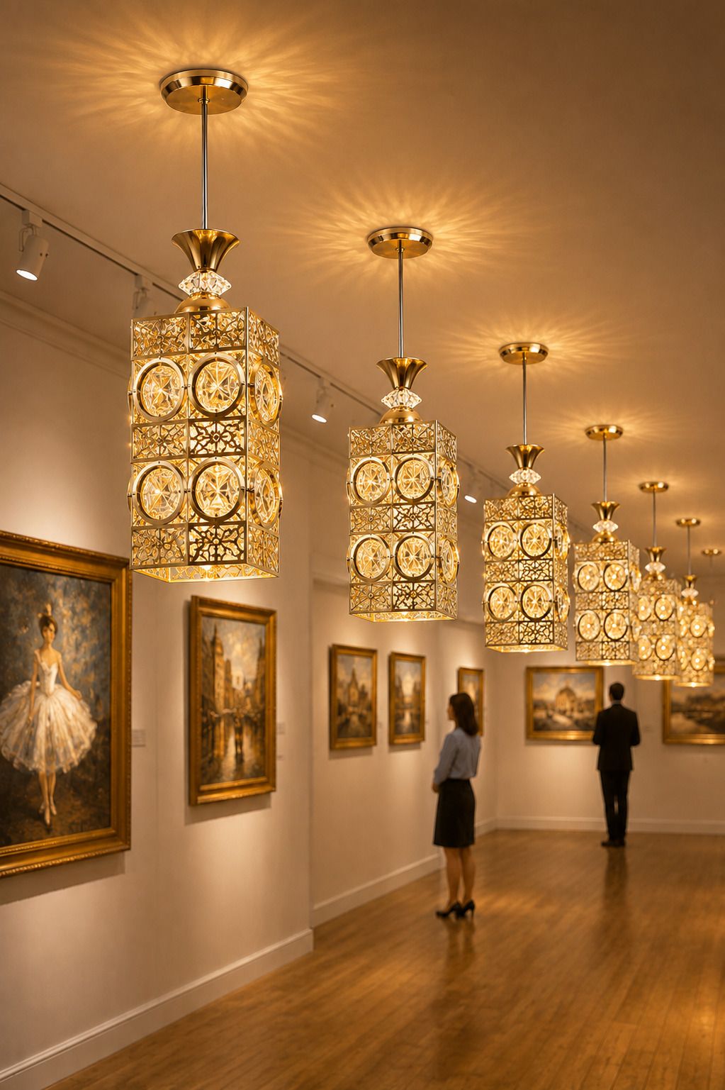 hybrix LED 9 Watt K9 Crystal Ceiling Lamp, Golden, 3 Lights Color by Switching On/Off, Pendant Lamp Ceiling Lamp-picture-24