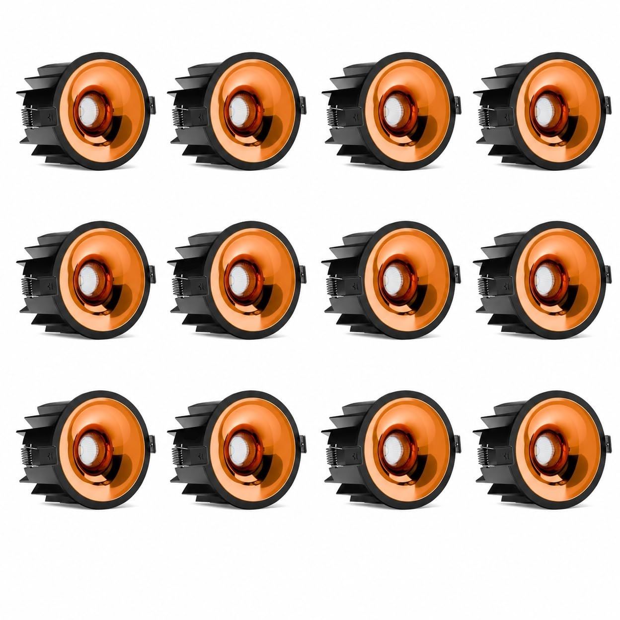 murphy Elantra 12W COB LED Downlight | Rose Gold Reflector | Warm White | Pack of 12 Ceiling Light Ceiling Lamp-picture-20