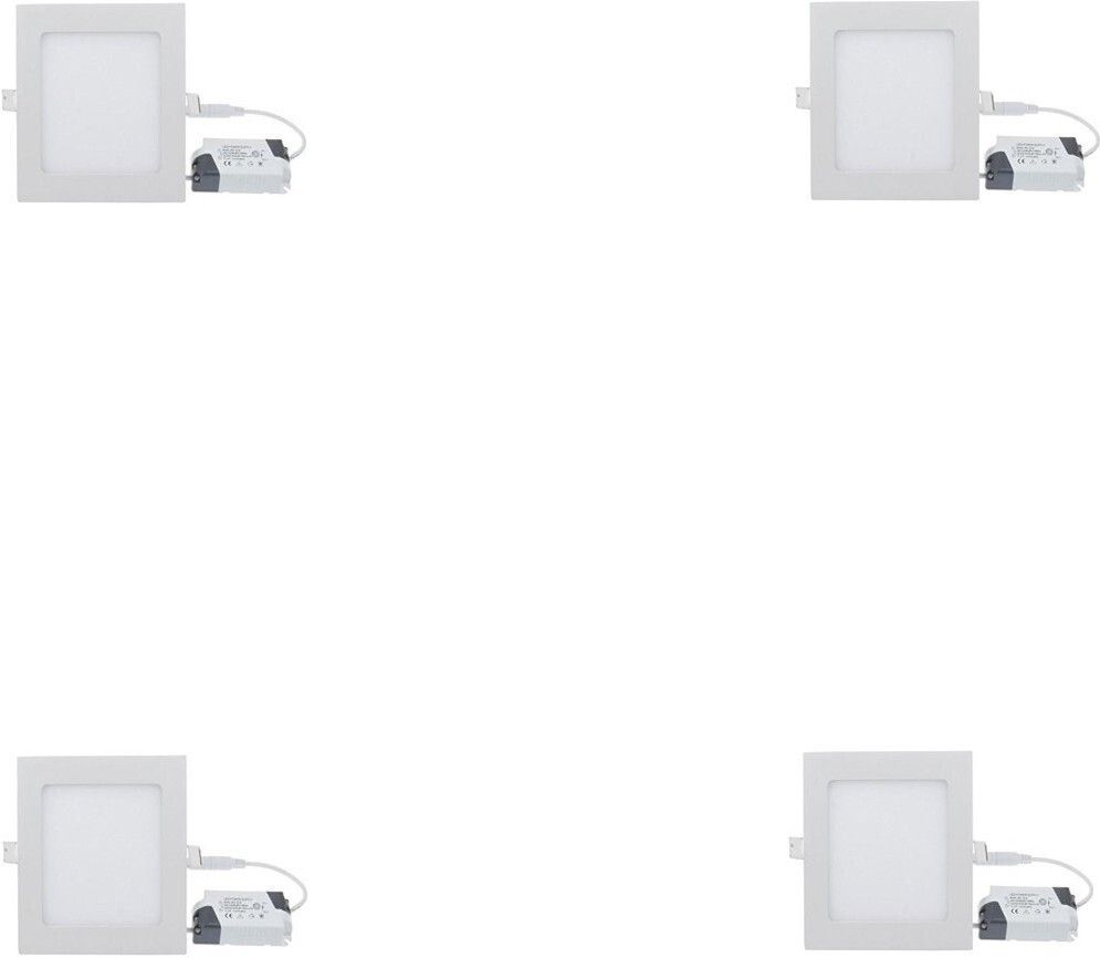 12 watt LED Square Slim Panel Light False Ceiling POP DownLight Indoor Light pack of 4 Recessed Ceiling Light Ceiling Lamp-image-41