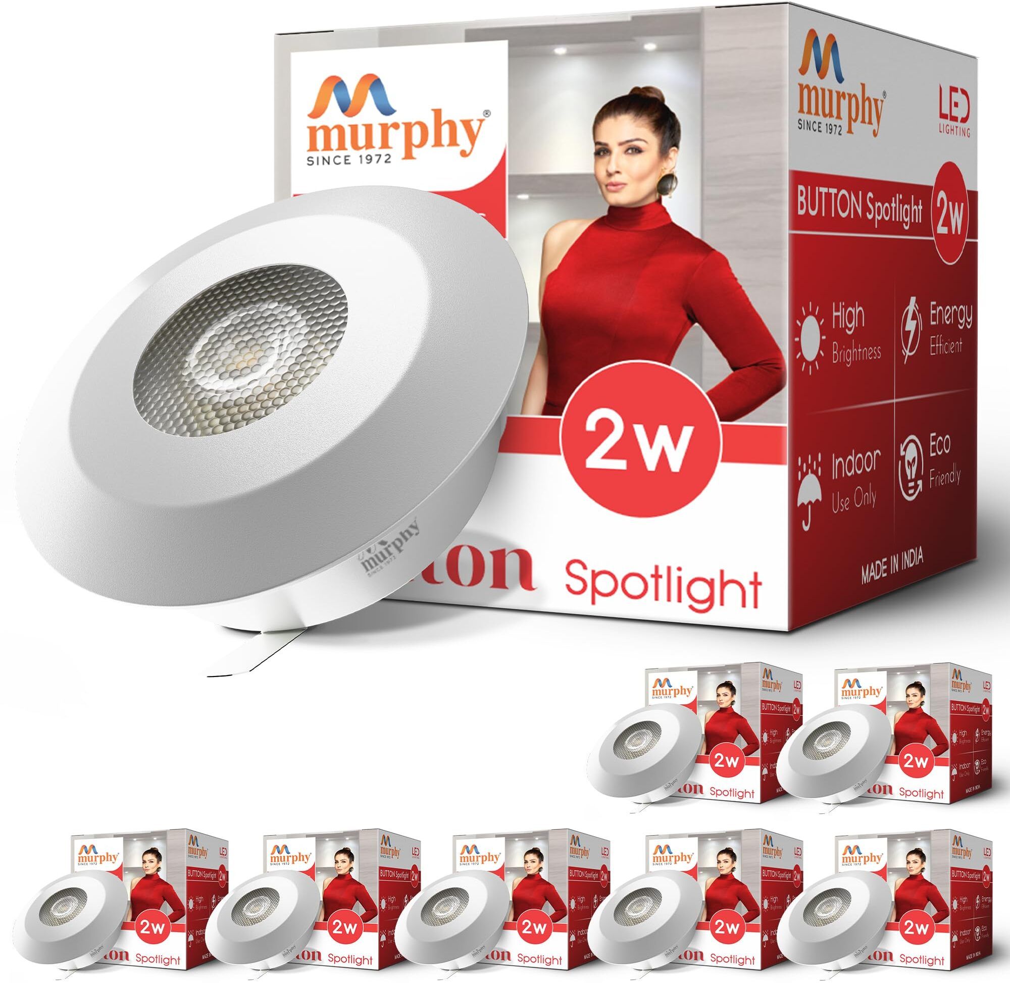 2W LED Round Spot Light, Pack of 8, Blue Ceiling Light Ceiling Lamp-image-17