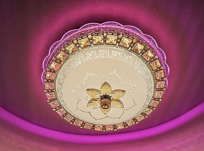 Crystal Ceiling Round Light and Modern LED Chandelier light 12 inch Chandelier Ceiling Lamp-image-44