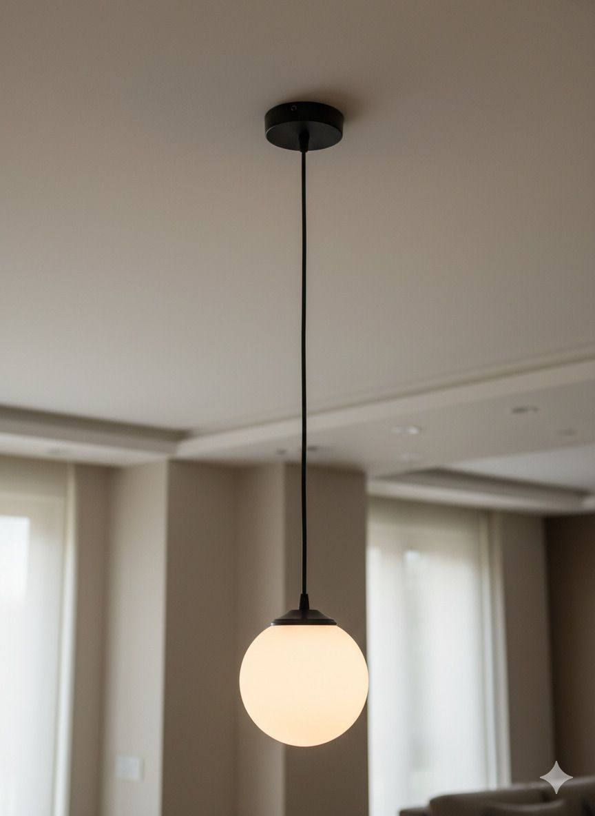 Atomium Single White Doom Ceiling Light | Ceiling Lamp For Home Decor Ceiling Light Ceiling Lamp-image-9