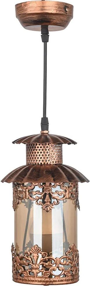 GLOMZY Copper Metal Ceiling Light,Lantern Shape Pendant, without bulb, Pack of 1 Ceiling Light Ceiling Lamp-picture-15