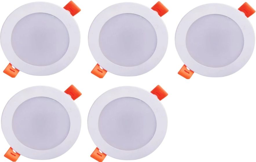 brightstar Maxa 10-Watts Round Led Panel Conceal Down Pack of 5 Recessed Ceiling Light Ceiling Lamp-picture-1