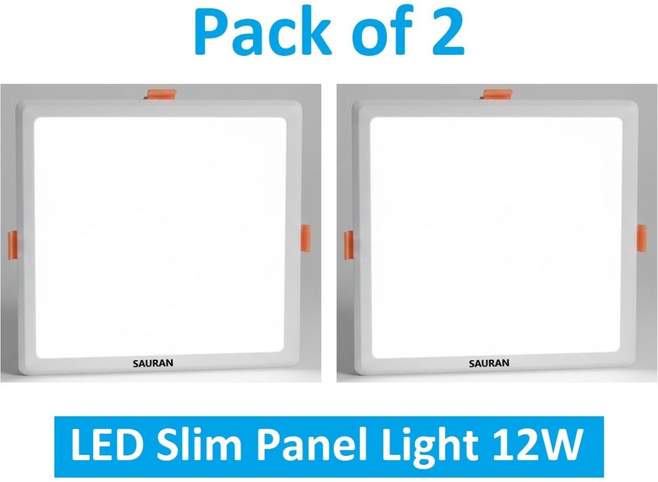sauran Pack of 2 Square LED Slim Panel Natural White Light 12W LSP 56.2 (With Warranty) Ceiling Light Ceiling Lamp-picture-30