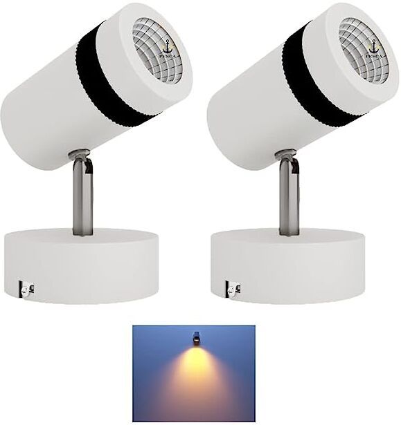 6 Watt White Finish LED Spotlight Focus Light Bedroom light Ceiling Light Ceiling Lamp-image-0