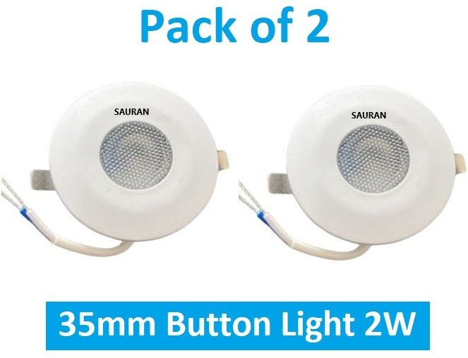 sauran Pack of 2 35mm LED Button Light 2W MBL13.2 Ceiling Light Ceiling Lamp-picture-29