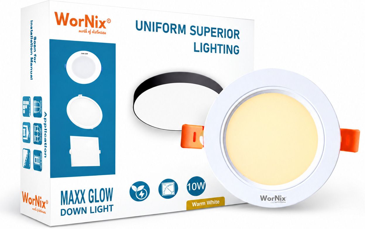 wornix 10W LED Recessed 3" cut size Ceiling Downlight Ceiling Light Ceiling Lamp-picture-40