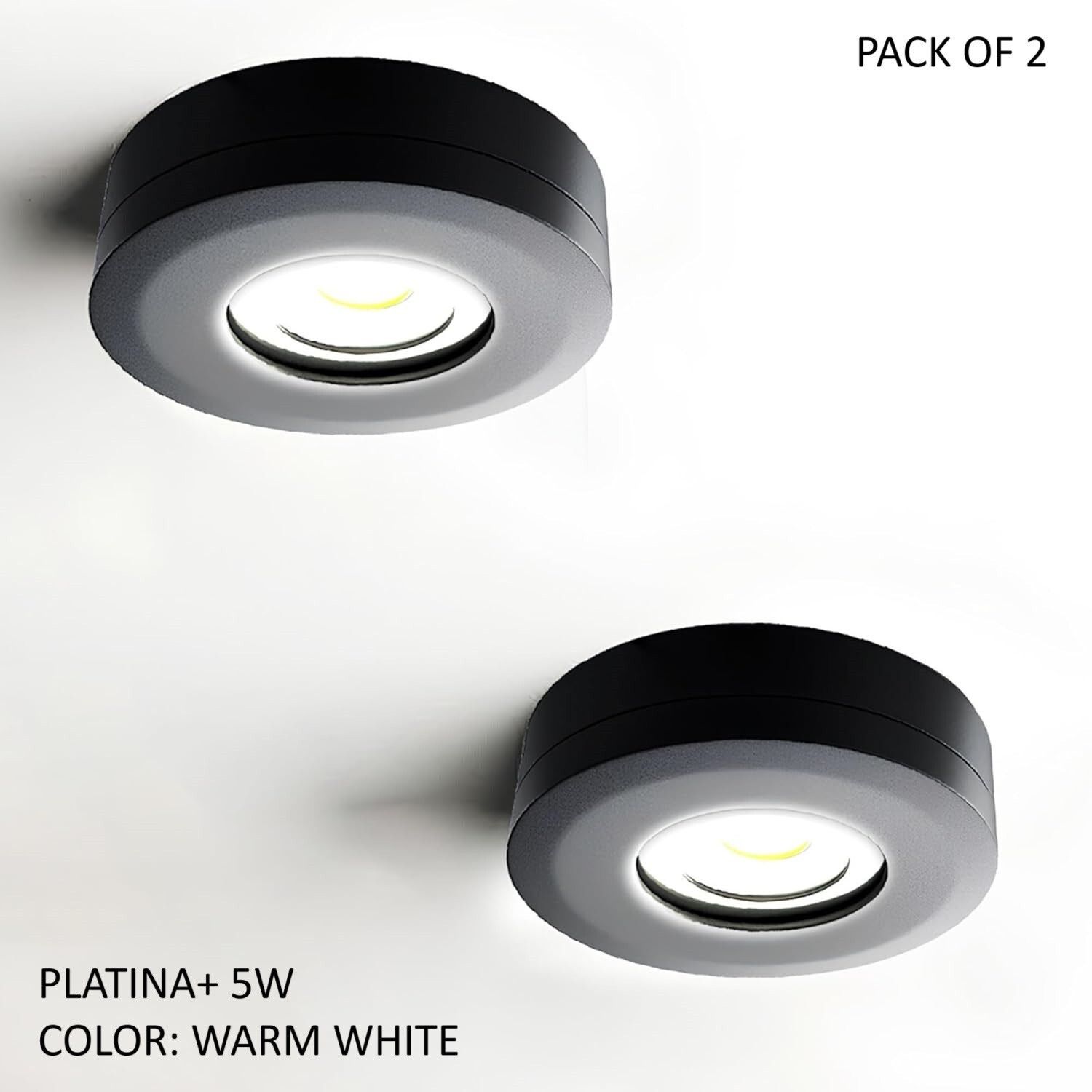 Platina+ 5W COB Indoor Outdoor Waterproof Led Light (Warm White, Pack Of 2) Surface Ceiling Light Ceiling Lamp-image-18