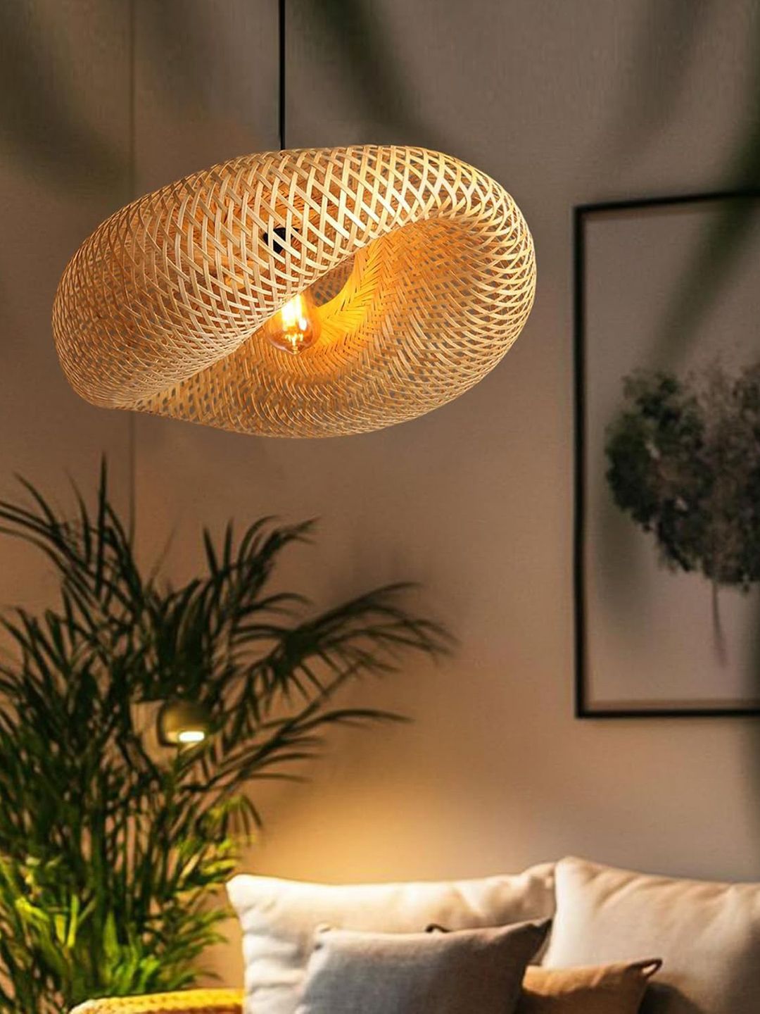 Bamboo Hanging Ceiling Light for Living Room Interior Décor Pendant Lamp Ceiling Lamp-image-20