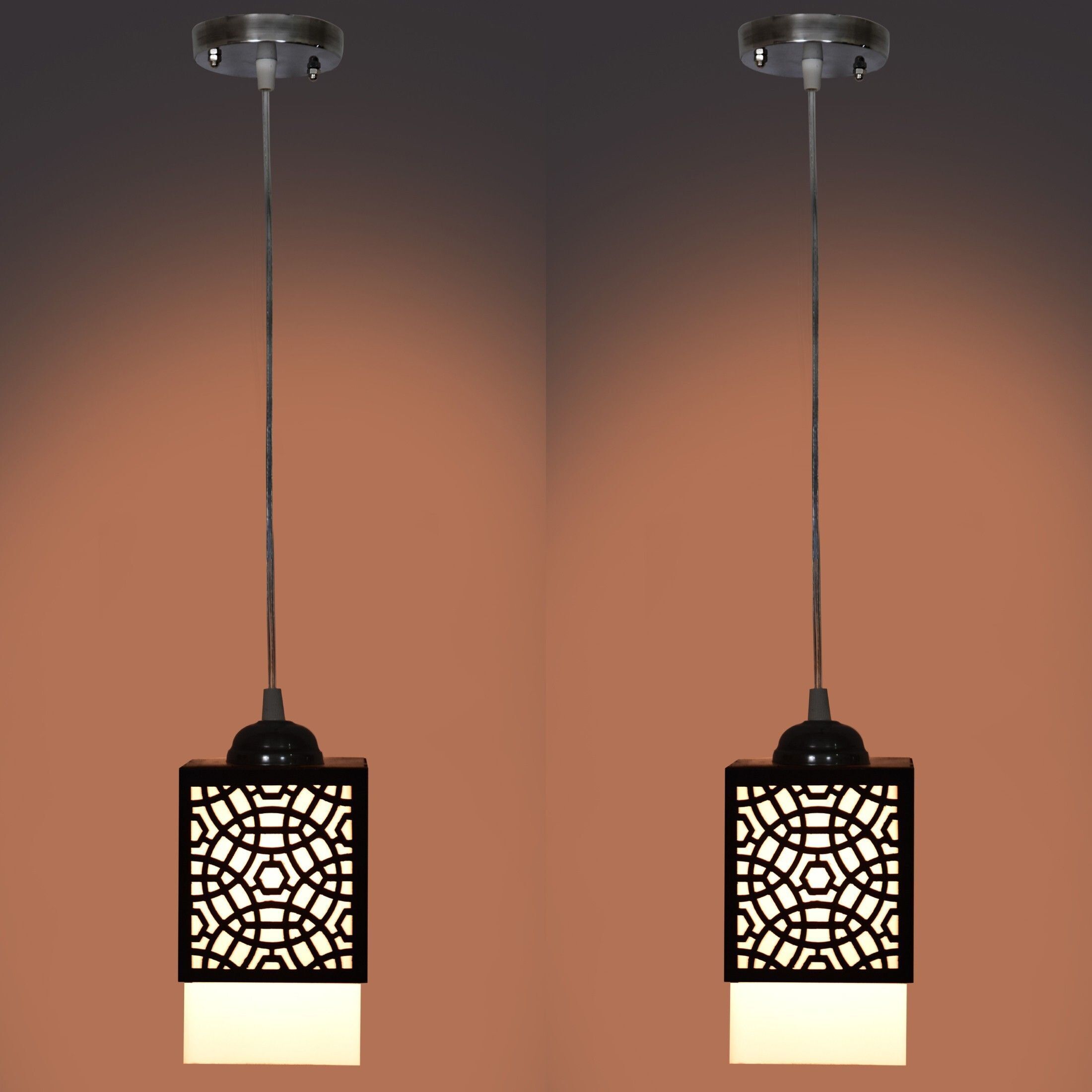 lakhaji Wooden Hanging Thali Lamp Elegance for Home Decor and Festive Celebrations Pendant Lamp Ceiling Lamp-picture-38