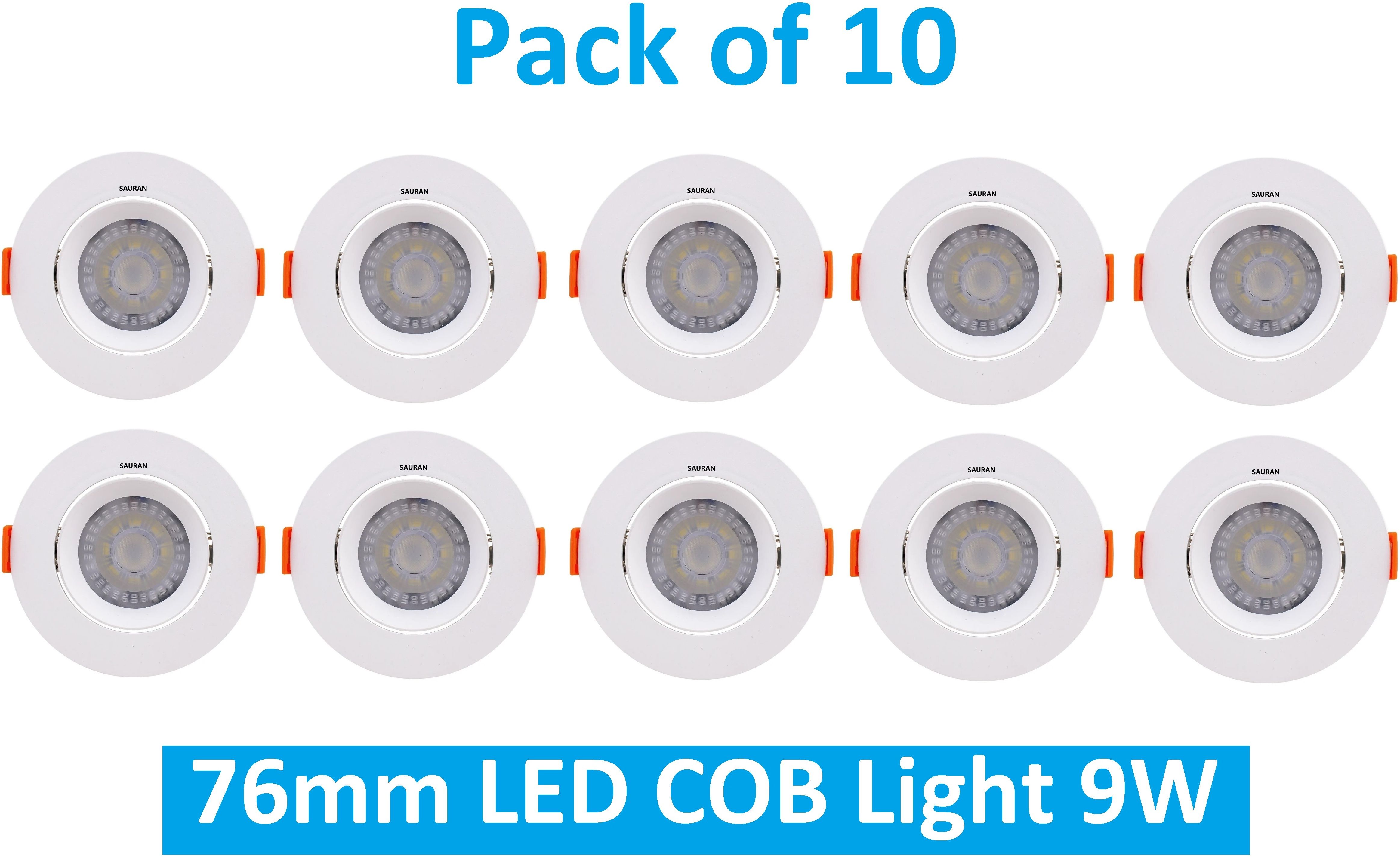 Pack of 10 76mm LED COB Pure White Light 9W LEC19.4 (With Warranty) Ceiling Light Ceiling Lamp-image-22