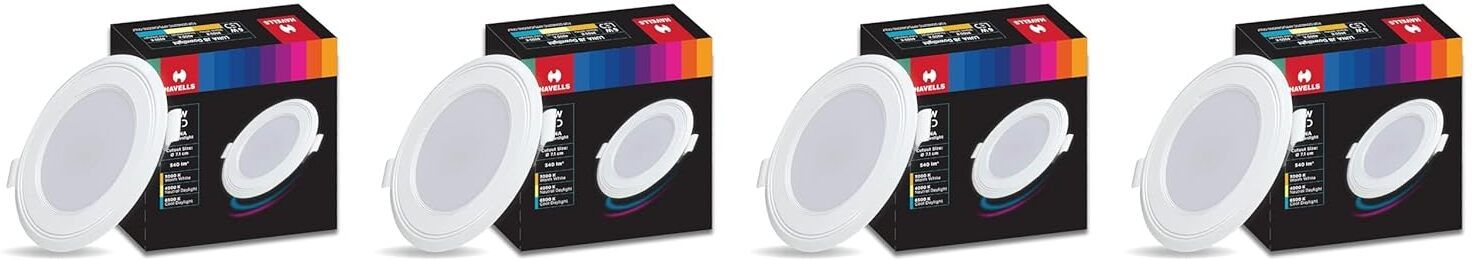 havells Luna 6W Downlight for Junction Box Round | Ceiling Light Ceiling Lamp-picture-32