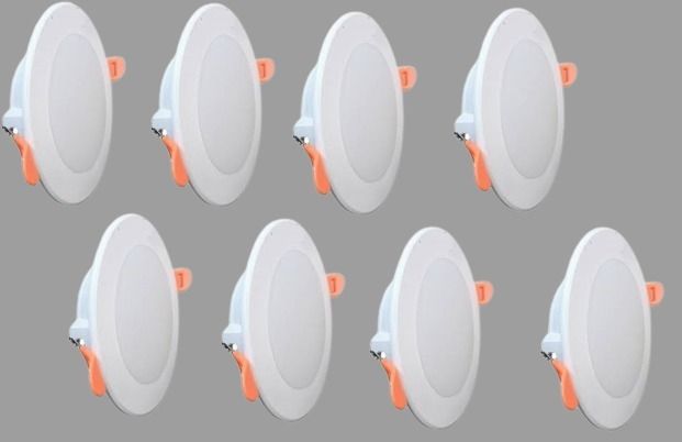 Maxa 10-Watts Round Led Panel Conceal Down Pack of 8 Recessed Ceiling Lamp-image-22