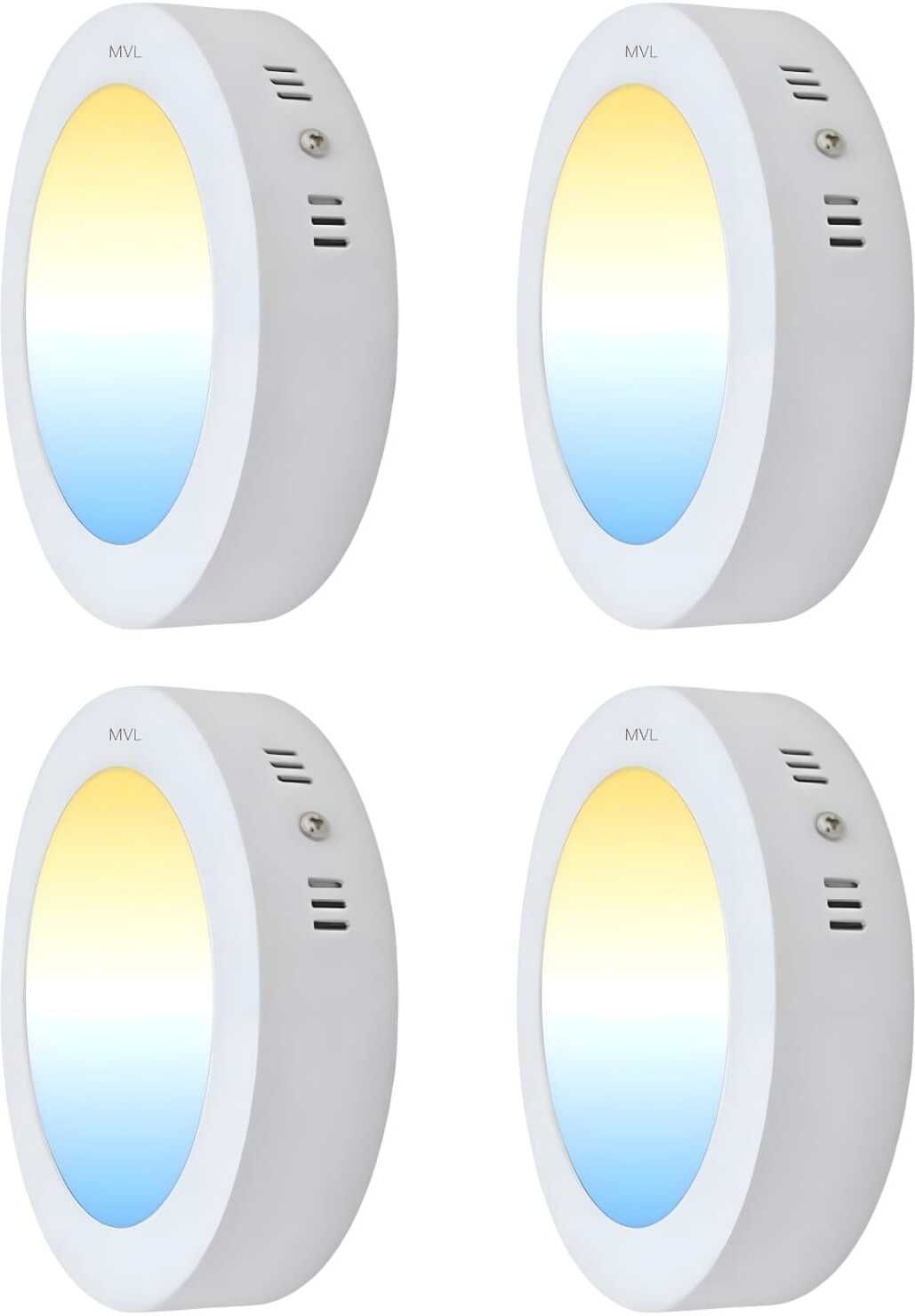 mvl 9W Surface 3-in-1 Round LED Conceal Down Light Cool/Warm/Natural White Pack of 4 Surface Ceiling Light Ceiling Lamp-picture-24