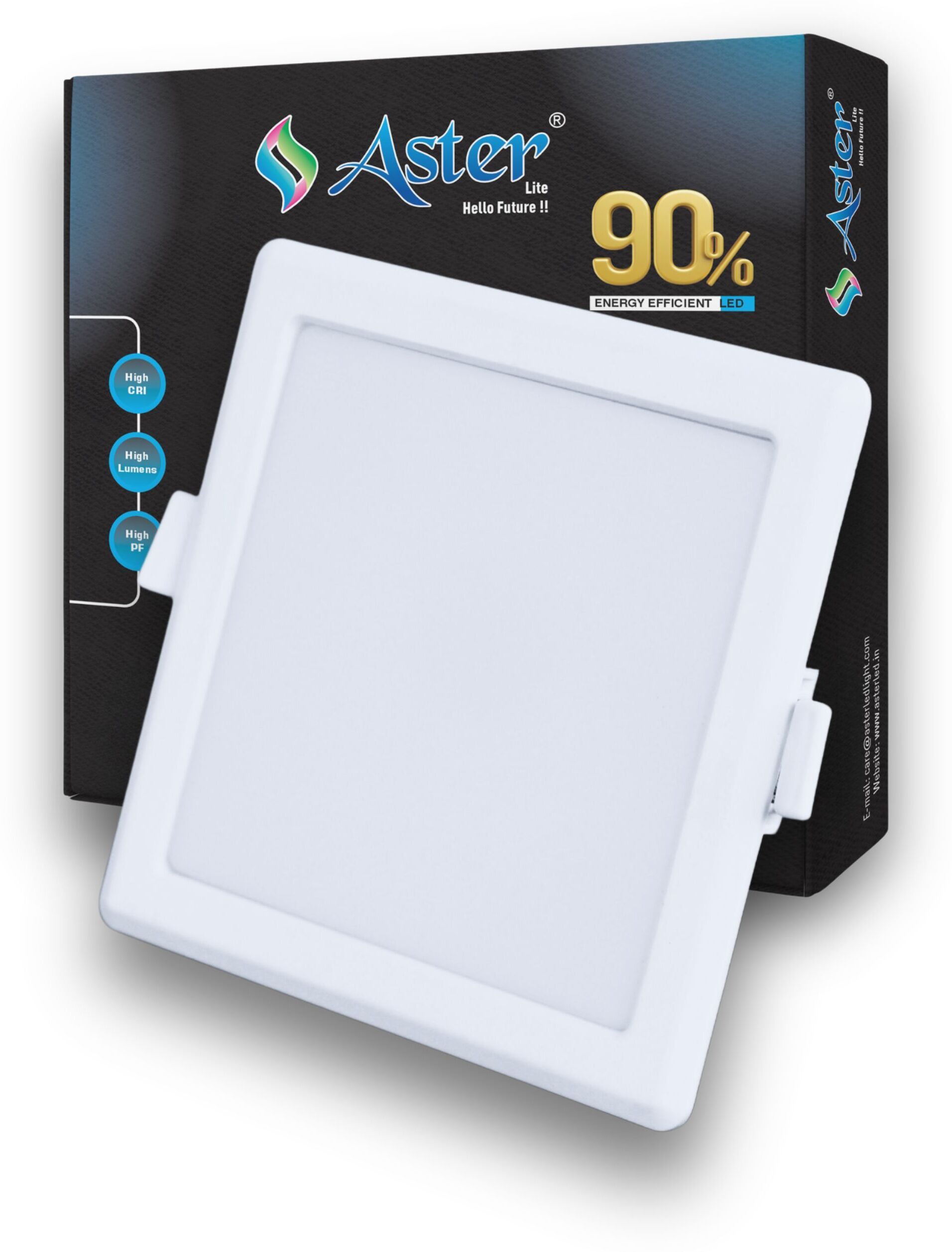 8-Watt Slim Square LED Panel/Ceiling Light (Cool White, Pack of 1) Recessed Ceiling Light Ceiling Lamp-image-2