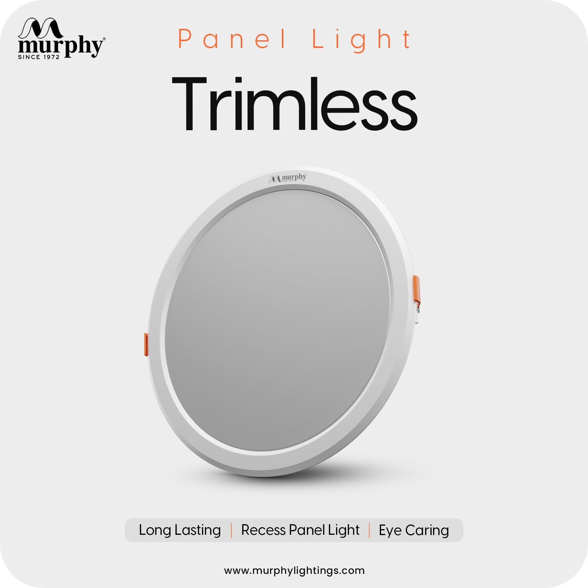 Trimless Round LED – 15W Natural White Recessed Ceiling Downlight Pack of 1 Ceiling Light Ceiling Lamp-image-5