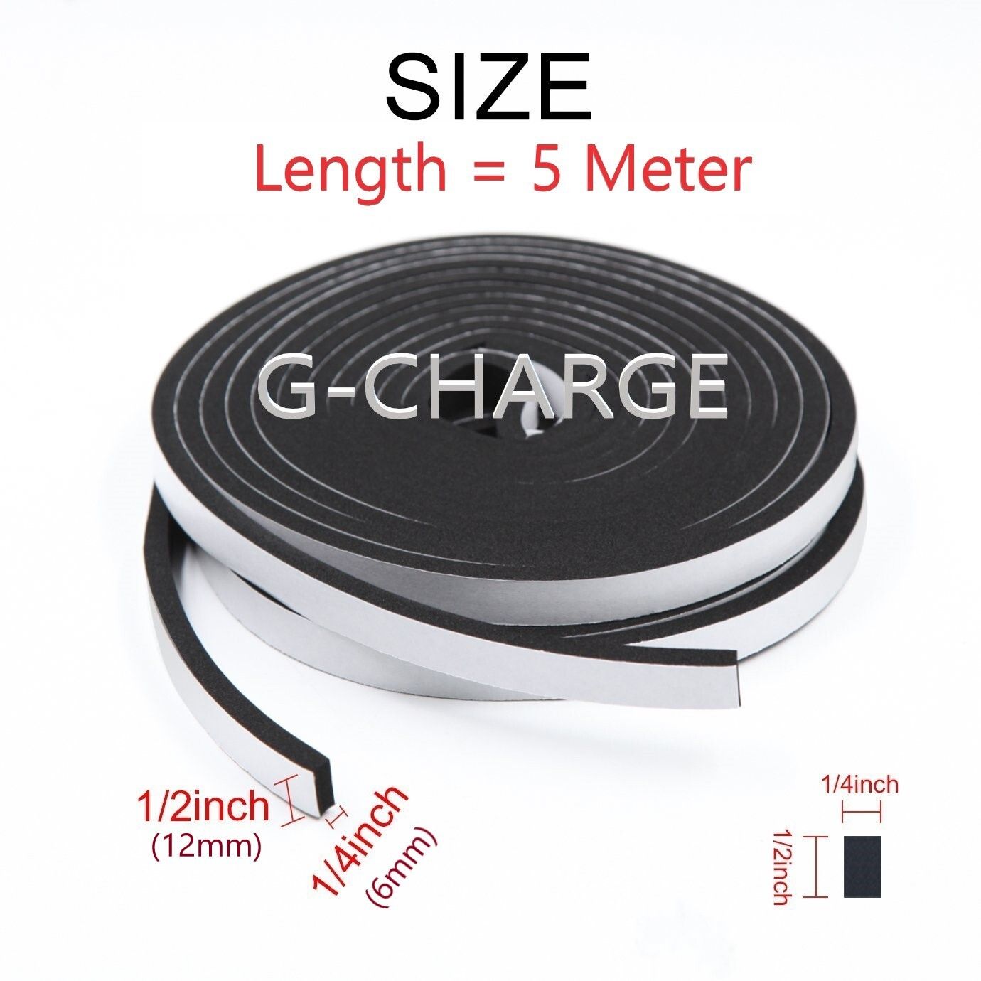 Single Side High Density Self Adhesive Foam Seal Tape | Weather Stripping | Gasket Tape | Door and Window Sealer (12mm x 6mm x 5mtr) (Manual)-image-11