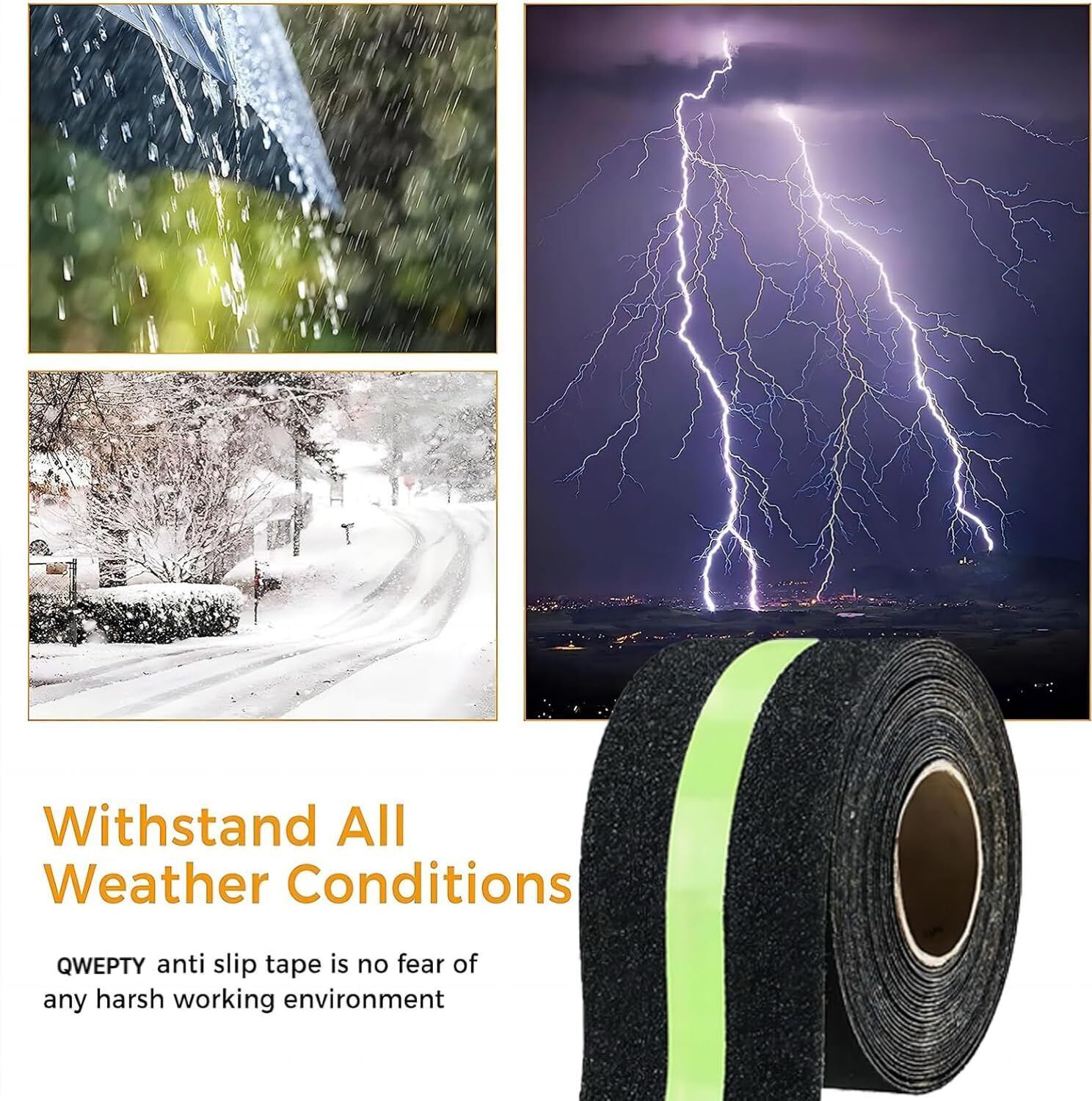Anti-Slip, Glow in the Dark Night Luminous Safety Tape ANTI Skid Tape, GLOW in Dark ANTI Slip Tape for Stairs-image-13