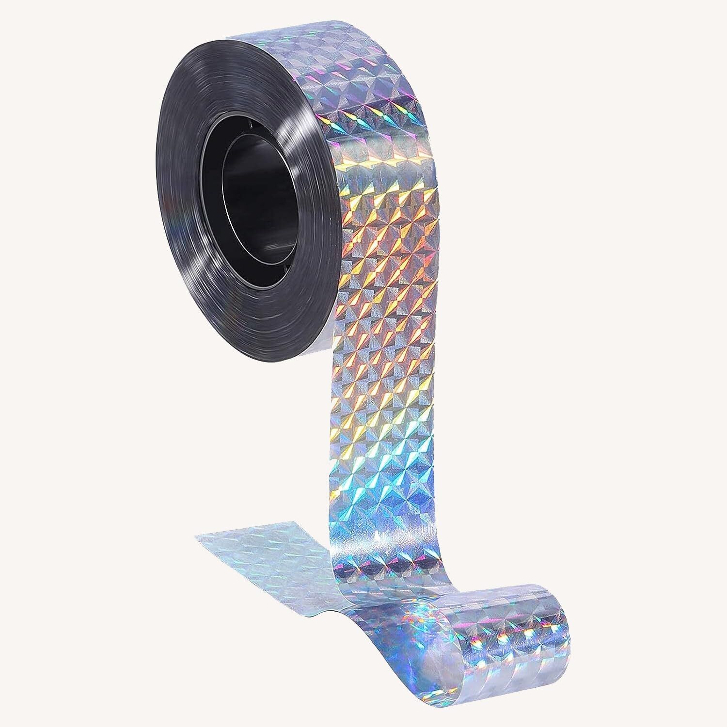 double side Eco-Friendly Reflective Tape to Deter Birds| Protects Gardens, Fruit Trees Roll (Manual)-image-9
